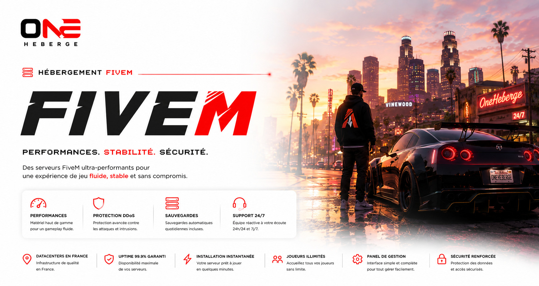 Hebergement Fivem OneHeberge